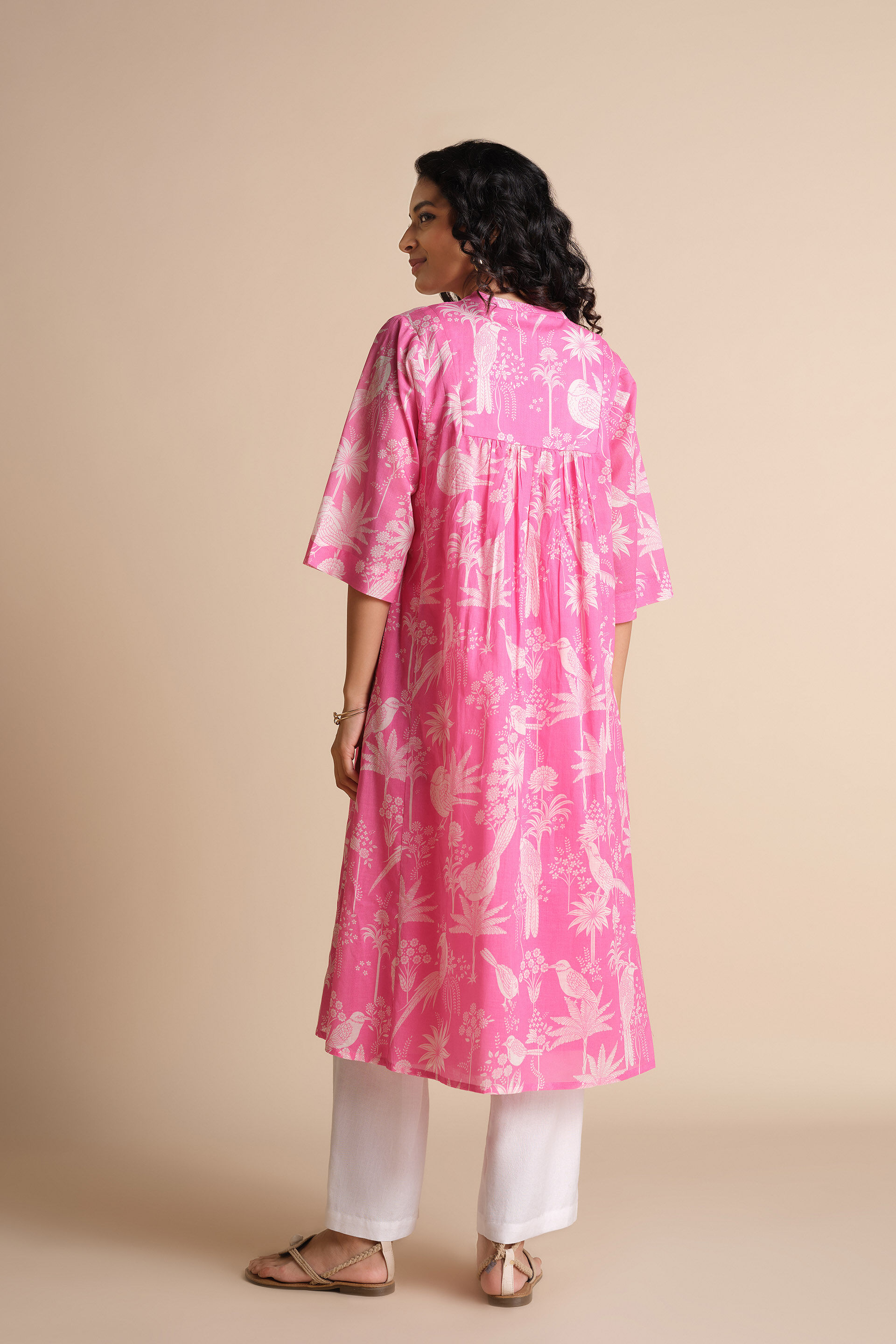 Khushrang Kurta, Pink, image 4